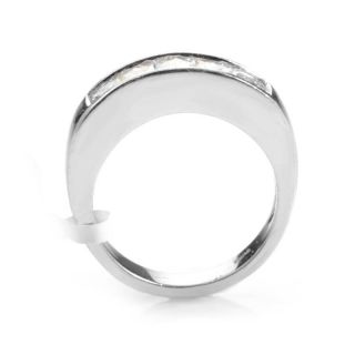 This band ring is lovely and elegant. It is made of platinum and