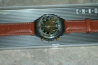 Swatch Watch  Jet Lag Chronograph  Retro New in Box Mint from 1989