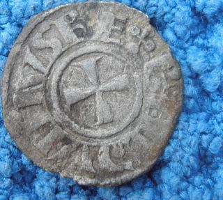 Crusaders Baldwin Silver Obol Jerusalem Mint 315