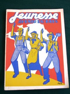 French Fascist Youth Jeunesse Populaire Française Orig 1937 1st