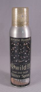 Jerome Russell B Wild Hair Body Glitter Spray Gold Silver