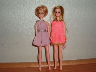 Vintage Topper Dawn and Jessica Doll and Dress Lot