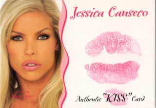 2003 Benchwarmer Series Authentic Kiss Card Jessica Canseco