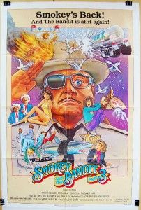  AND THE BANDIT PART 3 Original Movie Poster JACKIE GLEASON JERRY REED