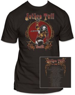 Licensed Jethro Tull Tour 75 Adult Shirt s 2XL