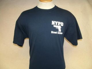 Vtg NYPD Street Crime T Shirt Soft 50 50 Col Nathan R Jessup L