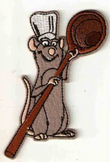 Ratatouille Chef Cook Disney Rat Embroidered Iron On