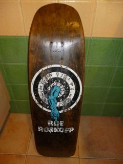 Vintage skateboard deck santa cruz rob roskopp 1990 jim phillips