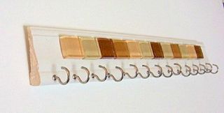 Necklace Jewelry Hanger Holder Display with Honey Brown Mosiac Stones