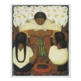 Flower Day, Diego Rivera Posters 
