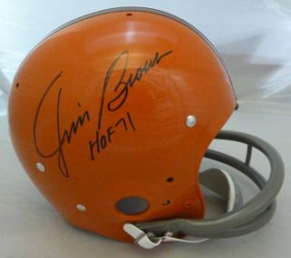 Jim Brown Autographed Signed Cleveland Browns Full Size Riddell TK
