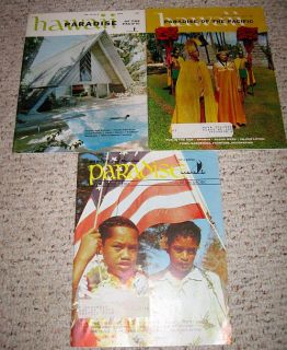 1960 Paradise Magazine from Hawaii 3 Back Issues Elsie Ross Lane Kauai