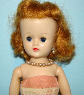 1958 Vogue Jill Doll in Lace Taffeta Dress Redhead