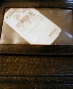 Fendi Brown Brocade Long Wallet with Pebble Leather Trim