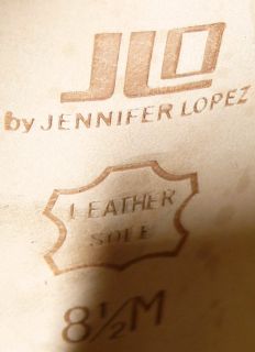 JLO by Jennifer Lopez Woman Shoes High Heels 8 5 Gold with Leather