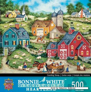 NEW Masterpieces jigsaw puzzle 500 pcs Bonnie White   Counting Sheep