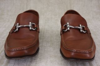 Salvatore Ferragamo Giordano Brown Loafers Shoes 9 5 EE