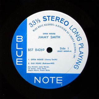 Jimmy Smith Open House LP Blue Note BST 84269 Orig US 1966 Jazz Jackie