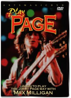 ArtsMagic PLAY Jimmy PAGE Guitar Instructional DVD Riffing with Max