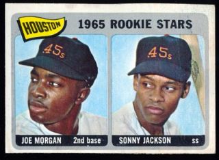 Joe Morgan Sonny Jackson 1965 Topps Rookie RC Card 16 Beautiful Rich
