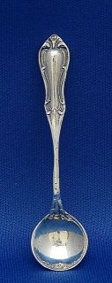 SOLID STERLING SILVER  JOAN OF ARC #2  SALT SPOON ( Free Shipping )