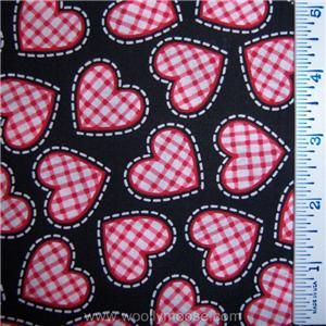 Lillys Playground MBT R w Checked Heart Fabric 1 2 Yd