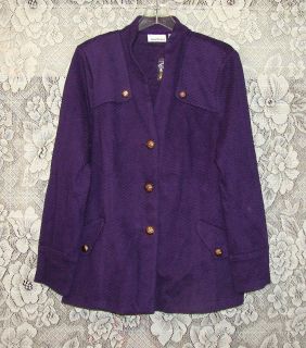 Joan Rivers Easy Elegance Knit Jacket S