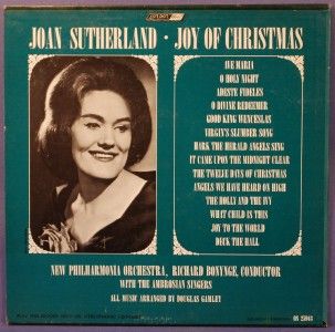 Joan Sutherland Joy of Christmas LP London M ffrr Xmas