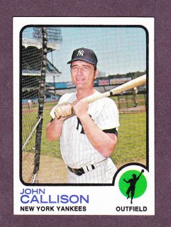 1973 Topps High 535 John Callison Yankees NM MT