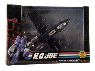  Cobra K.O. Joe Rat Blue Rattler Jet Transformers G.I. Joe X Transbot