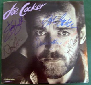 Joe Cocker Band Members Orig Sign Autograph Album