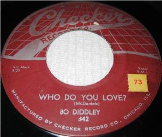 1956 45 RPM Bo Diddley Who do You Love IM Bad on Checker 842