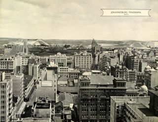 1939 Print Panorama South Johannesburg City Buildings Skyscrapers