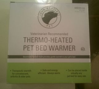 John Bartlett Thermo Heated Pet Bed Warmer Veterinarian Recommended
