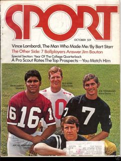 Sport Magazine Joe Theismann October 1970 SP34