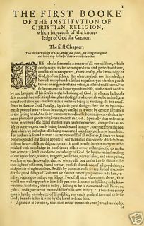 1536 John Calvin Institutes of The Christian Religion