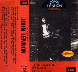 John Lennon Rock N Roll Cassette Imported RARE