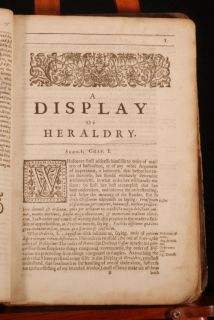 1638 A Display of Heraldrie John Guillim 3rd Edition