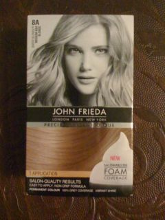 John Frieda Precision Foam Hair Colour 8A Sheer Blonde Medium Ash Blonde  