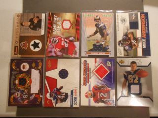 Huge Lot 24 NFL All Jersey Cards Game Used Lot of 24 Cards All Memorabilia List  