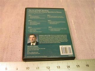 The great Courses The Art of Public Speaking CD John R Hale Lessons from the Gre  