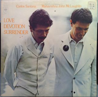 Santana John McLaughlin Love Devotion Surrender LP VG s 69037 Vinyl 1973 Record  