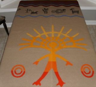Vintage Pendleton "Spirit Quest" Retired Wool Blanket Native American  