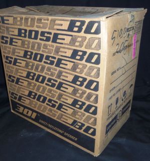 Bose 301 Series I Main Stereo Speakers Original Box Near Mint Condition  