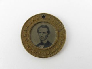 1860 Abraham Lincoln Hanibal Hamlin Campaign Election Political Ferrotype  
