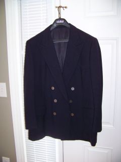 Dark Blue Double Breasted Suit Jacket John Robert Westfield New Jersey  