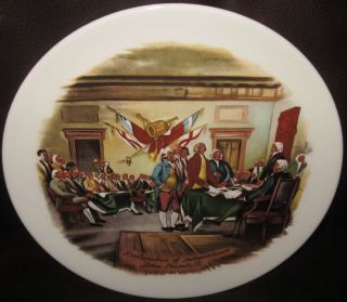 Declaration Independence John Trumbull Collector Plate  