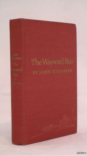 The Wayward Bus John Steinbeck 1st 1st 1947 First Edition Nobel Prize  