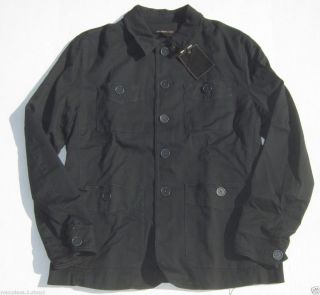 John Varvatos Star USA "O378M4B Altd" Mens Black Worker Jacket $399 Size 2XL  