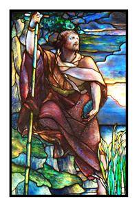 L C Tiffany John The Baptist from Stained Glass Counted Cross Stitch Chart  